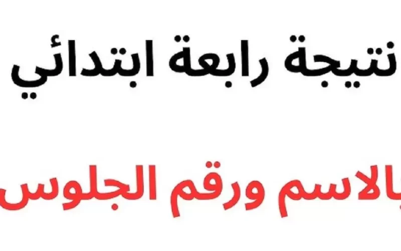 استعلم الأن.. رابط نتيجة رابعة ابتدائي الترم الاول 2025 برقم الجلوس والاسم